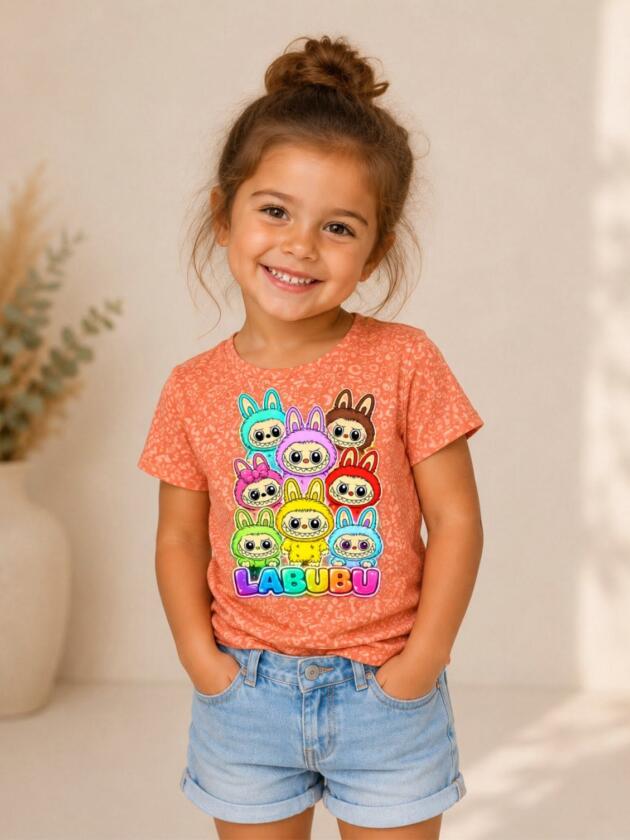 Labubu Rainbow Kids T-Shirt