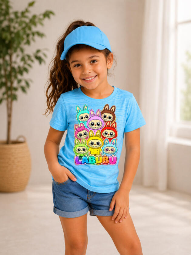 Rainbow Labubu Crew T-Shirt