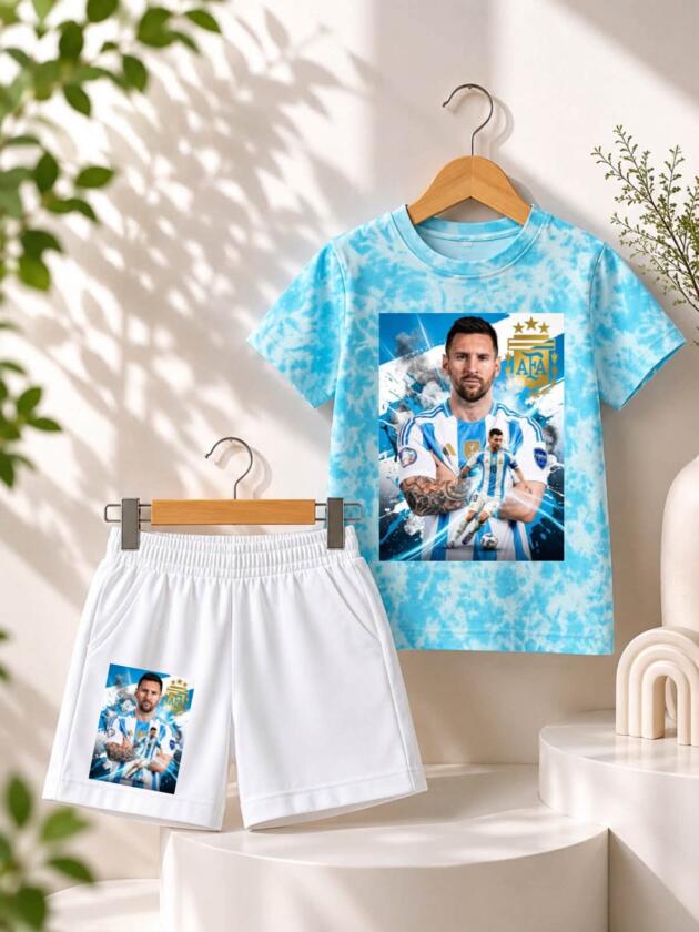 Messi Argentina Sky Blue Full Kit