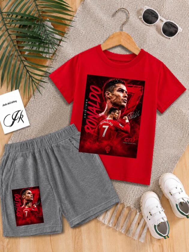 Ronaldo Red Kids Full Kit