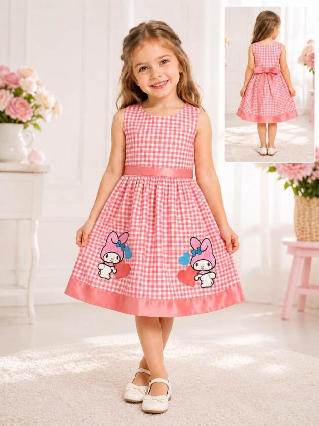 My Melody Pink Gingham Bow Dress