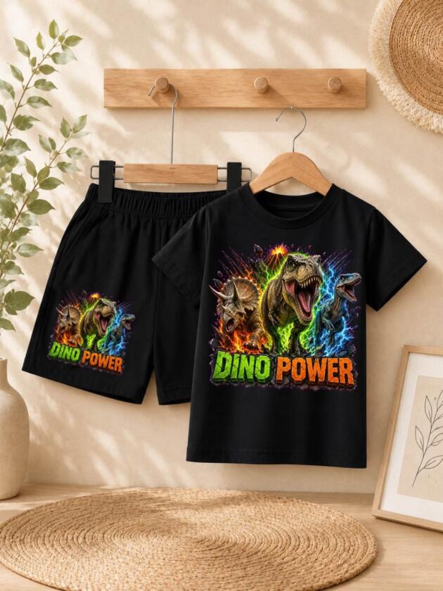 Dino Power Boys Black Full Kit