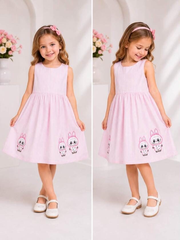Labubu Sweetheart Sleeveless Dress 🎀